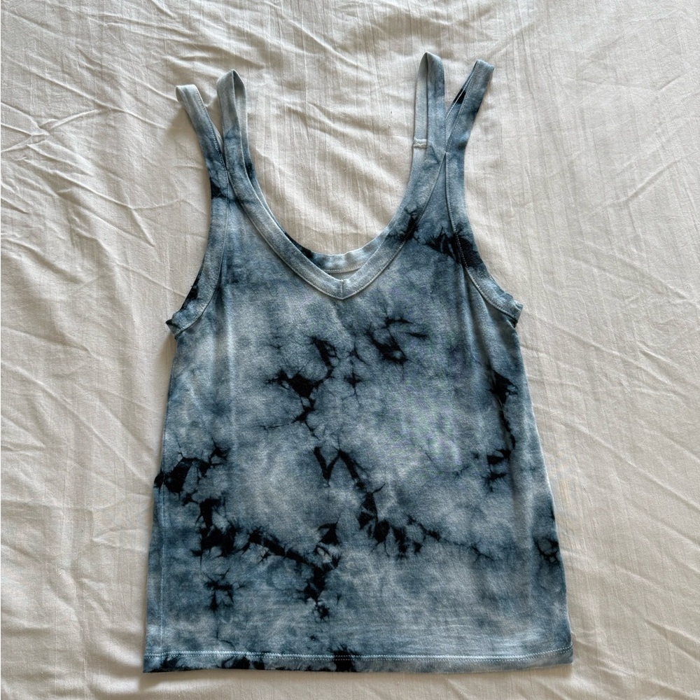 Tie-Dye Tank Top - Blue and Black